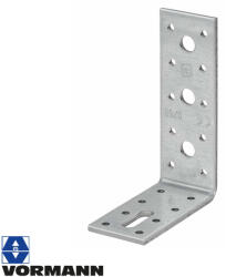 Vormann 070917000 derékszögű szöglemez, 120x90x40 mm (4, 0 mm vtg, horganyzott) (070917000)