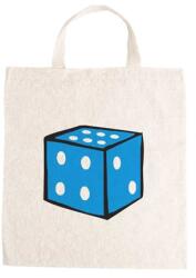  Óvodai jellel vászontáska 27x31x0, 3cm méretben dobókocka kék jel