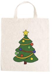 Óvodai jellel vászontáska 27x31x0, 3cm méretben karácsonyfa jel