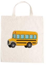 Óvodai jellel vászontáska 27x31x0, 3cm méretben busz sárga jel