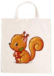  Óvodai jellel vászontáska 27x31x0, 3cm méretben mókus jel