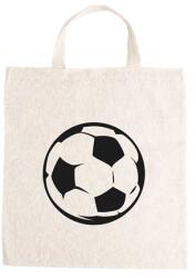  Óvodai jellel vászontáska 27x31x0, 3cm méretben foci feketet-fehér jel
