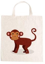  Óvodai jellel vászontáska 27x31x0, 3cm méretben majom jel