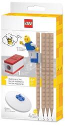 LEGO® Grafitceruza szett, HB, hegyezővel, radírral, mini figurával, LEGO (L52053) - tintasziget