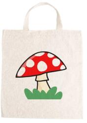  Óvodai jellel vászontáska 27x31x0, 3cm méretben gomba piros jel