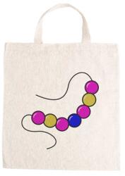  Óvodai jellel vászontáska 27x31x0, 3cm méretben gyöngysor jel