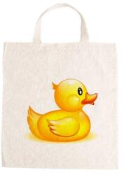  Óvodai jellel vászontáska 27x31x0, 3cm méretben kacsa fekete szemű jel