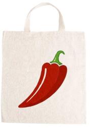  Óvodai jellel vászontáska 27x31x0, 3cm méretben paprika piros jel