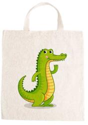  Óvodai jellel vászontáska 27x31x0, 3cm méretben krokodil jel