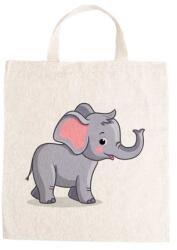  Óvodai jellel vászontáska 27x31x0, 3cm méretben elefánt 2, ormány fent jel