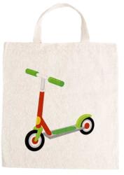  Óvodai jellel vászontáska 27x31x0, 3cm méretben roller piros A jel