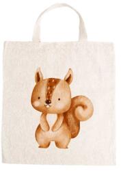  Óvodai jellel vászontáska 27x31x0, 3cm méretben mókus misi jel