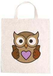  Óvodai jellel vászontáska 27x31x0, 3cm méretben bagoly jel