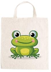  Óvodai jellel vászontáska 27x31x0, 3cm méretben béka jel