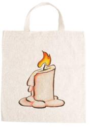  Óvodai jellel vászontáska 27x31x0, 3cm méretben gyertya jel