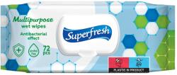  Superfresh antibakteriális nedves törlőkendők csiptetővel 72 db