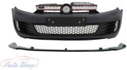  Volkswagen Golf VI 6 MK6 GTI Look Első Lökhárító Fényes fekete Spoiler , Lipe , Toldat , Évj. : 2008 - 2013