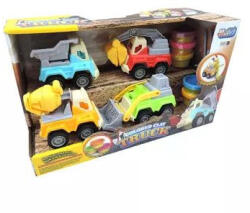  Teherautó gyurmaszett 4 db járművel (247252)