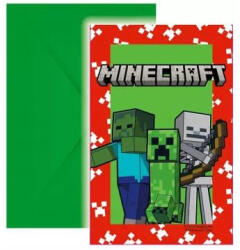 Minecraft Minecraft: Meghívó borítékkal - 6 db-os (236464)