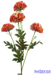  Krizantém 4 fejes szálas selyemvirág 80cm - Cirmos Barack