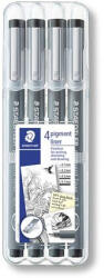 STAEDTLER Tusfilc készlet, STAEDTLER "Pigment Liner 308", fekete - toptoner