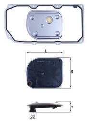 MAHLE Filtru hidraulic, cutie de viteze automata MAHLE HX 158D1 (HX 158D1)