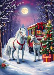 Bluebird Puzzle - Puzzle Horses at Christmas - 300 piese