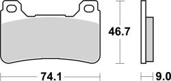 BREMBO set placute frana, frana disc BREMBO UPGRADE - CarbonCeramic - RC 07HO50RC (07HO50RC)