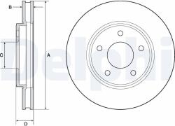 DELPHI Disc frana DELPHI BG4678C (BG4678C)