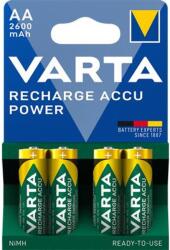 VARTA Tölthető elem, AA ceruza, 4x2600 mAh, előtöltött, VARTA "Power (VAKU12) - fiorex
