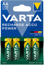 VARTA Elem tölthető akku AA ceruza 2600 mAH Power 4 db/csomag, Varta (5716101404) - officefirst