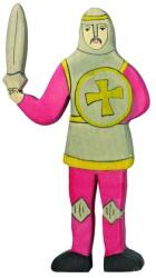 Holztiger Fa játék figurák - lovag, harcoló, piros