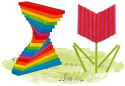 Goki Fa építőkocka, 200 db-os, színes