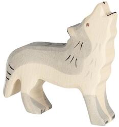 Holztiger Fa játék állatok - farkas, üvöltő