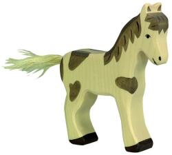 Holztiger Fa játék állatok - ló, csikó, foltos, álló