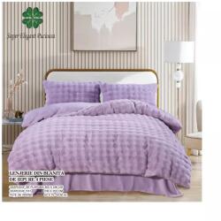 Cocolino Lenjerie Cocolino Cu Blanita de Iepure Pentru Pat Dublu, 4 piese , MOV - PUC100 Lenjerie de pat
