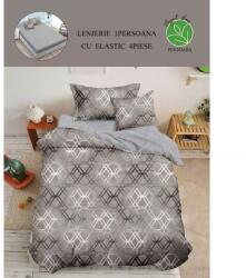 Jojo Lenjerie de Pat Bumbac Finet, 1 persoana , cearsaf cu elastic - SIPRT60-03 Lenjerie de pat