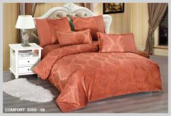 Finet PREMIUM Lenjerie de Pat Catifea PREMIUM, Pat Dublu, 6 Piese, Caramiziu - EAT172 Lenjerie de pat