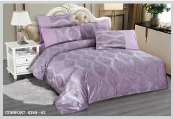 Finet PREMIUM Lenjerie de Pat Catifea PREMIUM, Pat Dublu, 6 Piese, Lila - EAT229 Lenjerie de pat