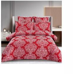 Finet PREMIUM Lenjerie de Pat Finet Jacquard cu Elastic, pentru Pat Dublu, 6 Piese, Rosu - SIPR-T3-03 Lenjerie de pat