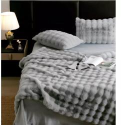 Cocolino Lenjerie Cocolino Cu Blanita de Iepure Pentru Pat Dublu, 6 piese, Gri - JO710 Lenjerie de pat