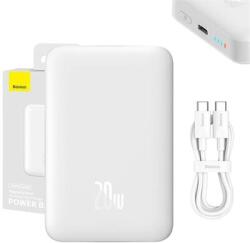 Baseus - PPCX070002 Magnetic Mini 10000mAh fehér powerbank (PPCX070002)