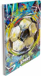 BiroCo A4 spirálfüzet, 80 lap, Vonalas, Sport modell, 4 db/szett