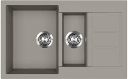 Evido Cubo 6S compact gránit mosogató 800x500 platina (442062) - trikolor