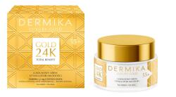 DERMIKA Szemkörnyékápoló krém Luxury Gold 24K, Dermika, nappali/éjszakai, 55+, 50 ml