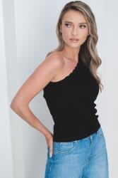 Jacqueline de Yong JdY, Nanna egyvállas top, Fekete, M (15351420-BLACK-M)