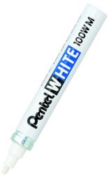 Pentel Перманентен маркер Pentel WHITE X100WM 3.9мм объл връх, бял