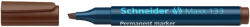 Schneider Перманентен маркер със скосен връх Schneider Maxx 133 кафяв