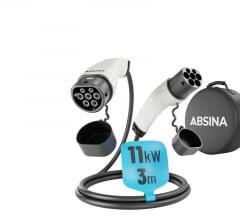 ABSINA 11kW, 16A, 3 fázisú, 3m elektromos autó töltőkábel (52-231-1004) (52-231-1004) - aqua