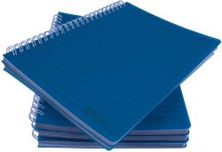 EVOffice A5 jegyzetfüzet, Fém spirálos, Mikroperforációval és műanyag borítóval, 100 mappa, Diktálás, 5db/készlet (EV6G12D/5)